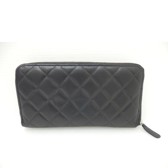 Chanel Bag Matelasse Wallet Round Black - Picture 1 of 6